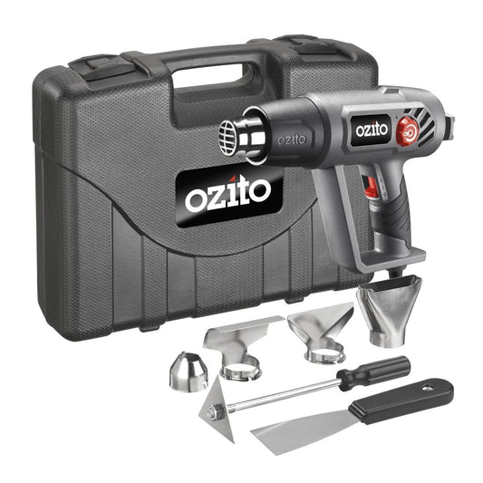 Ozito Heat Gun - 2000W - Variable Temp - Plastic - Versatile Use - Auzzistore