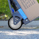 Move It 100mm White Plastic Centre Wheel - Rubber Tyre - Easy Install