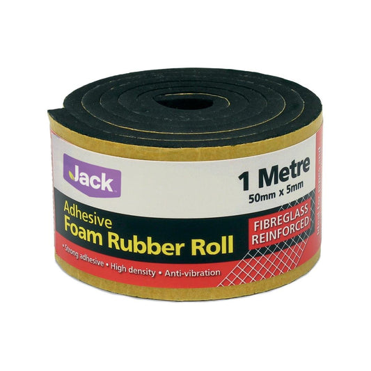 Jack Adhesive Foam Rubber Roll - 50x5mm - High Density - Anti-Vibration - Auzzistore