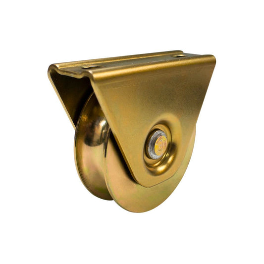Richmond Bottom Mount Gate Track Wheel - 78mm - Zinc Plated Steel - 250kg Capacity - Auzzistore