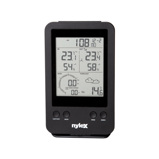 Nylex Digital Weather Station Plus - Indoor Outdoor Monitor - 140mm x 135mm x 260mm – view 2