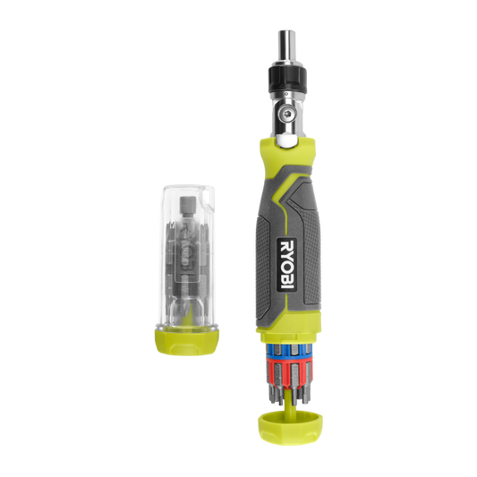 Ryobi 35 Piece Quick Change Ratcheting Driver - 180° Pivoting Head - Compact Design – view 2 - Auzzistore