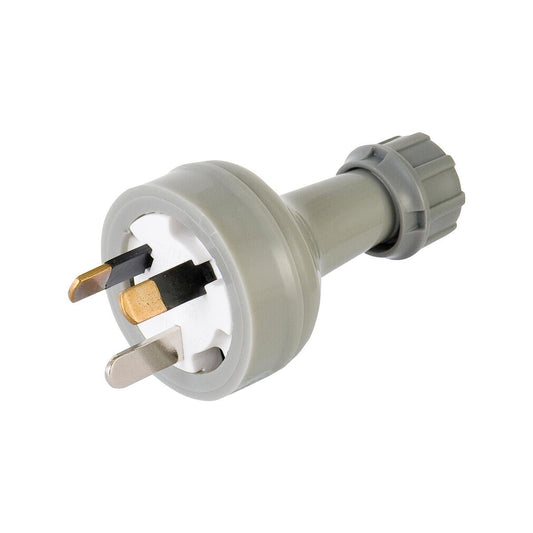 Deta 10A Grey Plug Top - PVC - 3 Core - Flexible - Heavy Duty - Auzzistore