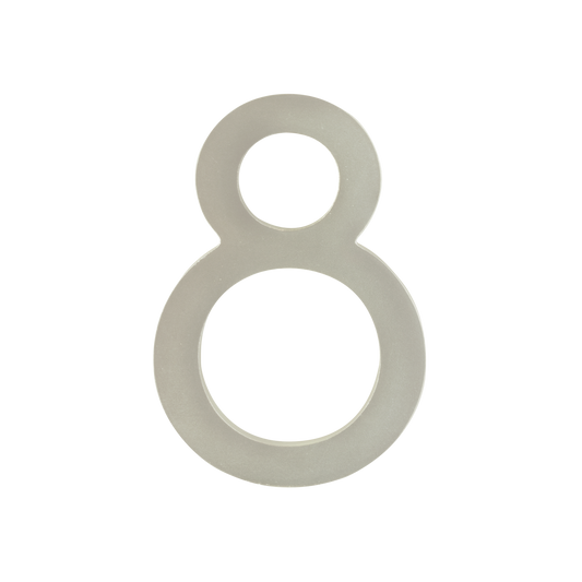 Sandleford Stainless Steel Lorne Numeral 8 - 100mm - Silver - Durable - Auzzistore