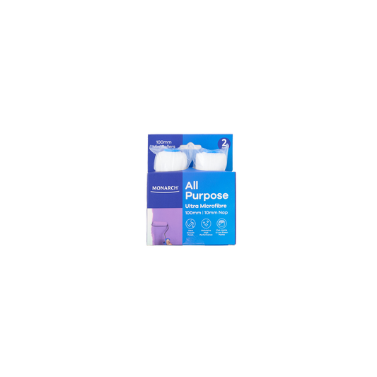 Monarch 100 Mini Rollers 2 Pack - 10mm Nap - Ultra Microfibre - Blue