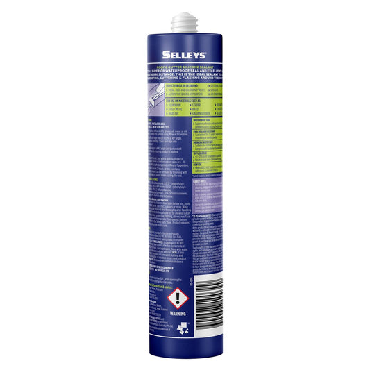Selleys Roof and Gutter Silicone Sealant - 310g Translucent - Waterproof, UV Resistant – view 2 - Auzzistore