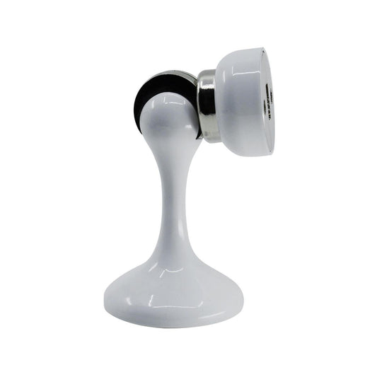 Adoored Trumpet White Magnetic Door Stop - 42mm x 68mm x 42mm - Shock Absorbing - Auzzistore
