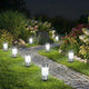 Click Byron Solar LED Pathway Bollard - 210mm - Stainless Steel - Outdoor Use