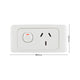 Deta Narrow Power Point - 250V 10A - ABS Polycarbonate - Space Saving