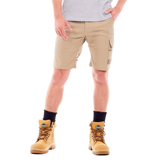 Tradie Core Khaki Cargo Shorts 97 - Flex Fabric - Comfortable Fit - Durable – view 2