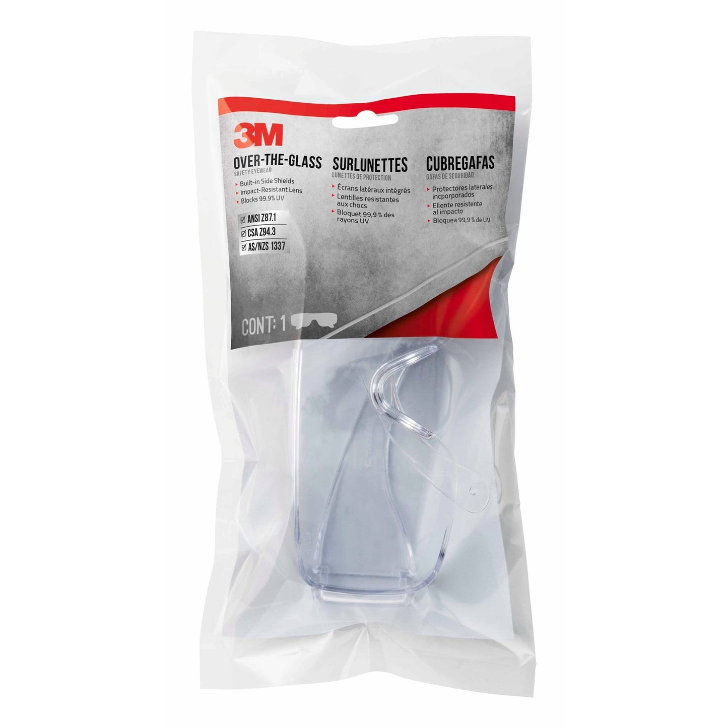 3M™ Clear Overspecs Safety Glasses