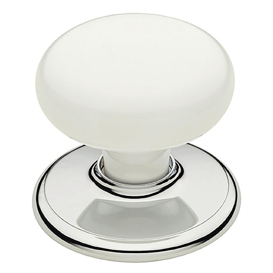 Gainsborough Classic Series White Passage Knobset - 90mm - Bright Chrome - Nonlocking Design - Auzzistore