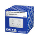 Deta Double Power Point - 10 Pack - 250V - Polycarbonate - Durable