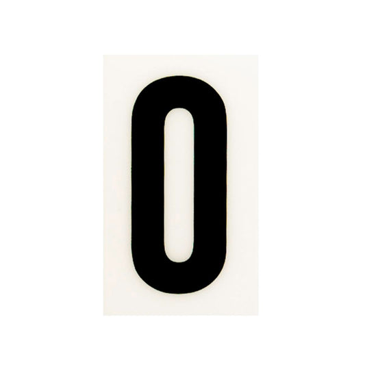 Sandleford Self Adhesive House Number 0 - 60mm White - Durable Polycarbonate - Auzzistore