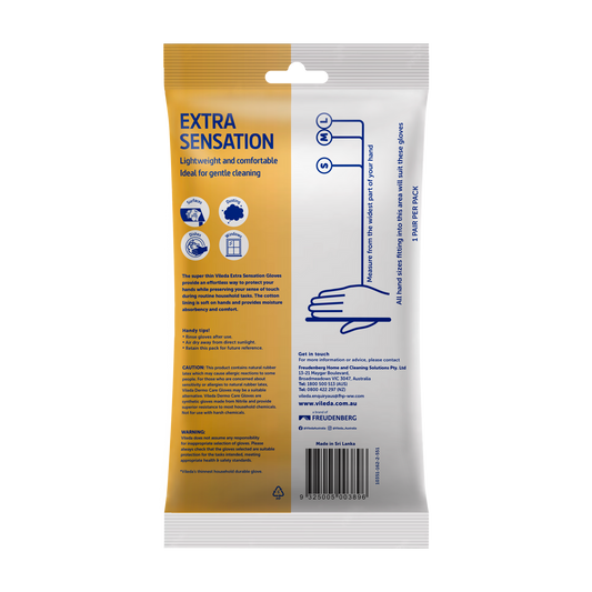Vileda Ansell Smart Sensation Gloves Large - Extra Thin - Hand Protection