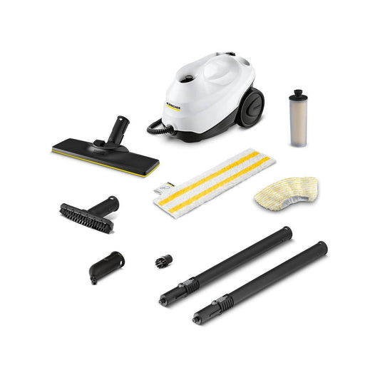 Kärcher SC3 White Steam Cleaner - 3.14kg - Quick Heat-Up - Hard Floor Kit