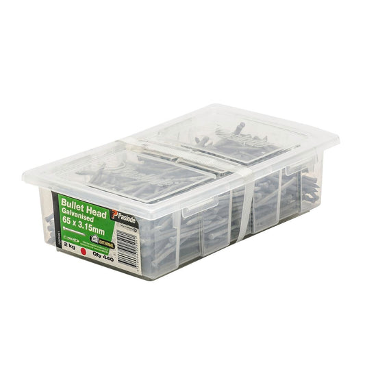 Paslode Bullet Head Nails 65mm 3.15mm Galvanised Steel 440 Pack - Auzzistore