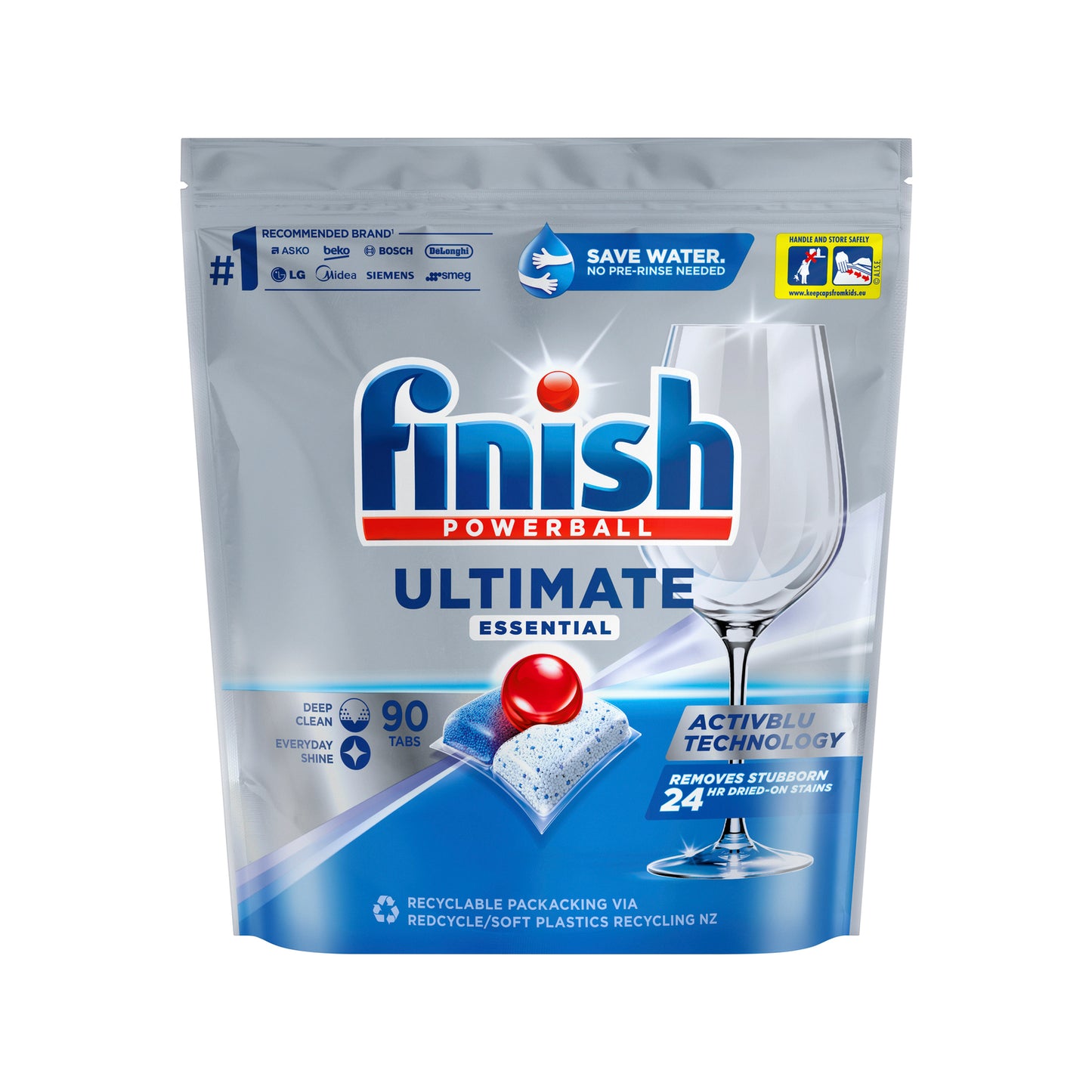 Finish Powerball 90 Pack Ultimate Essential Dishwasher Tablets