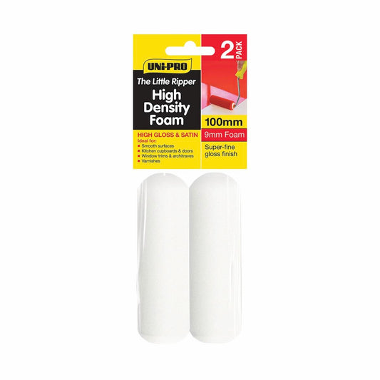 UNi-PRO Foam Roller Cover 100mm High Density 2 Pack 9mm Nap - Auzzistore