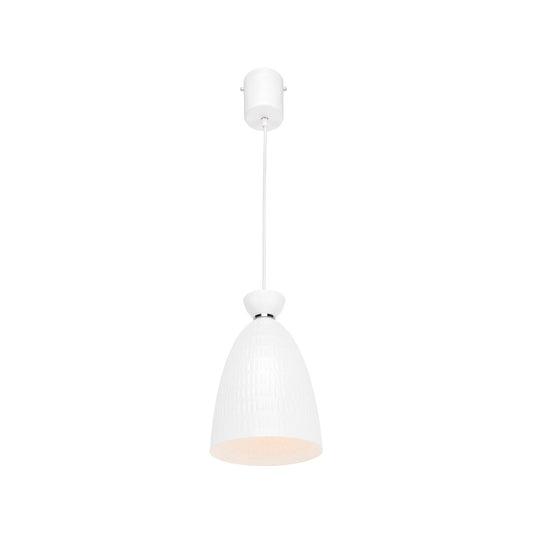 Brilliant Minca Pendant Light - 16cm - White - DIY Installation - Metal Shade – view 2