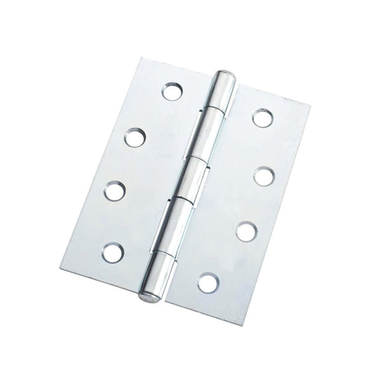 Lane 100mm Zinc Plated Fixed Pin Butt Hinge 20 Pack - Corrosion Resistant - Auzzistore