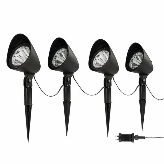 Brilliant Westbury LED Garden Light Kit 4 Pack - 1W - Black - 16m Cable