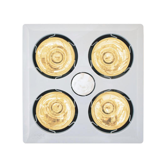 IXL Tastic Sensation - 4 x 275W - Plastic - Bathroom Heat Fan Light - Auzzistore