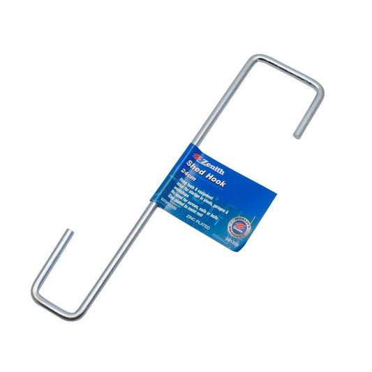 Zenith Shed Hook - 24cm - 2 Pack - Zinc Plated - Heavy Duty