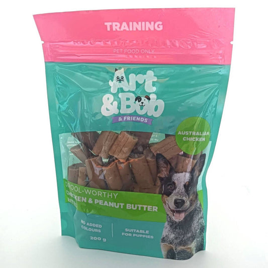 Art Bob Chicken Peanut Butter Bites Dog Treat - 200g - Nutritious Snack
