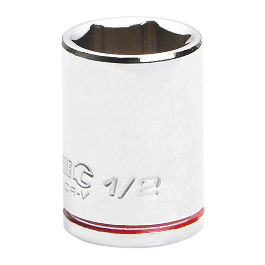 Kincrome 1/2" 1/4" Square Drive Socket - 12mm Chrome Vanadium - Rust Resistant - Auzzistore