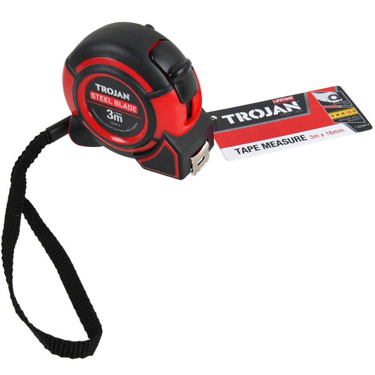Trojan 3m Tape Measure - 3m Length - Accurate Millimeter Graduations - Durable – view 2 - Auzzistore