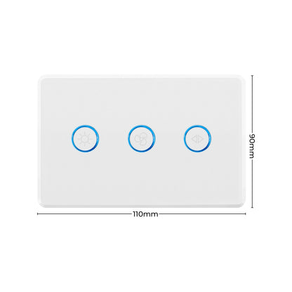 Deta Touch Activated Fan Speed Controller With Light Switch