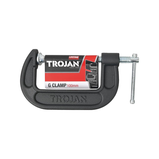 Trojan G Clamp - 100mm - Chrome Plated - 550kg Clamping Force