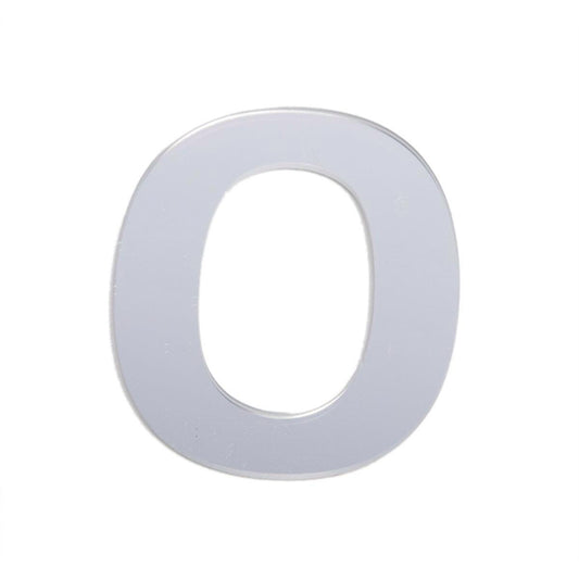 Sandleford 25mm Silver Self Adhesive House Number 0 - Durable Numeral