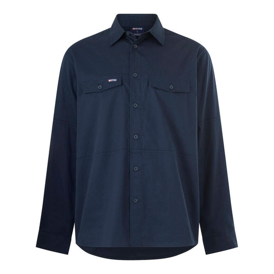 Citeco Long Sleeve Shirt Size S - Navy - UPF 50+ Sun Protection - Breathable Cotton