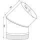 Scandia 45 External Flue Bend Kit - 6" Stainless Steel - Durable Design