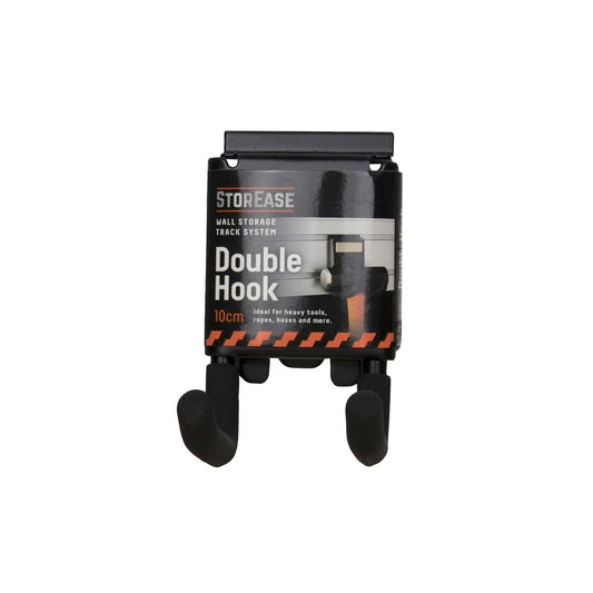 Storease Double Hook - 10cm - Powder-Coated Steel - Indoor Use