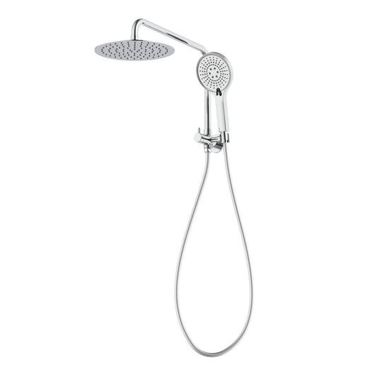 Mondella Resonance Chrome 5 Function Hand Shower & 1/2 Twin Shower Set - 420mm x 90mm x 410mm - 3 Star WELS 9L/min