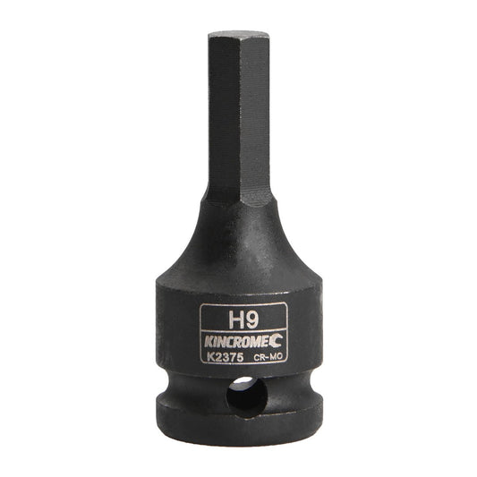 Kincrome 9mm 1/2" Drive Hex Impact Socket 60mm Cr-Mo Black - Auzzistore