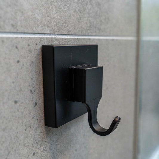 Fusion Loc Suction Bathroom Hook 2 Pack - 13kg - Black Matte - 60mm x 70mm x 50mm – view 2 - Auzzistore