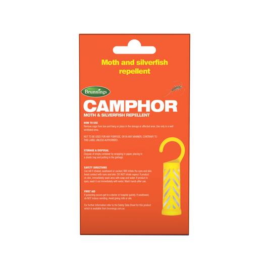 Brunnings Camphor Moth & Silverfish Repellent 3 Pack - 85mm x 115mm - Indoor Use – view 2 - Auzzistore
