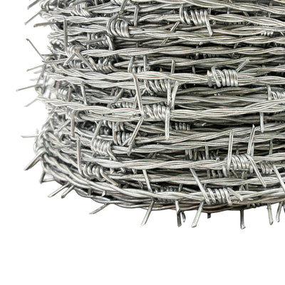 Jack Barbed Wire - 1.57mm x 100m - Galvanised - High Tensile