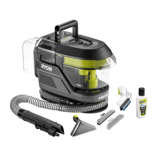 Ryobi 18V ONE+ HP Brushless Swiftclean Spot Cleaner Tool Only - 250ml - Portable Stain Remover - Auzzistore