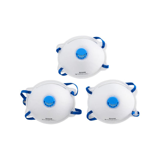 Citeco P2 Valved Respirator 3 Pack - AS/NZS 1716:2012 - 200mm x 100mm x 350mm - Enhanced Breathability – view 2 - Auzzistore
