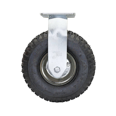 Easyroll Pneumatic Castor 260mm Black Steel 140kg Load Capacity