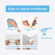 Perma Child Safety Corner Drawer Locks - 2 Pack - Plastic - Easy Install