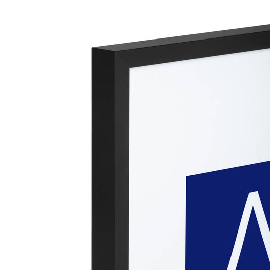 Pixel Black A1 Mat to A2 Poster Frame - 620mm x 867mm - Lightweight & Durable – view 2 - Auzzistore