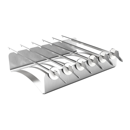 Matador Skewer Rack and Skewers - Stainless Steel - 6 Skewers - Durable