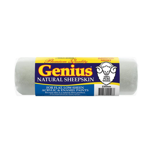 Uni Pro Genius Sheepskin Roller Cover 230mm 10mm Nap Superior Paint Pick Up - Auzzistore