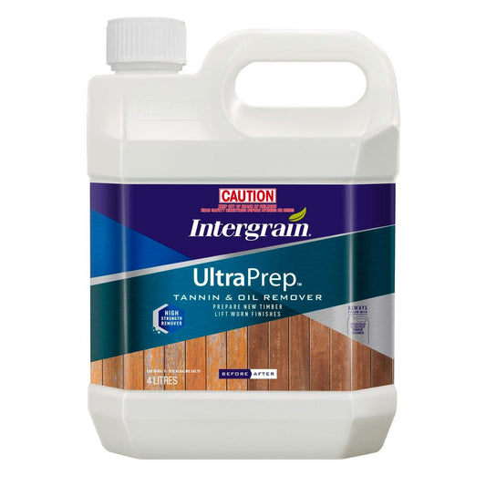 Intergrain UltraPrep Tannin and Oil Remover 4L Salts Based Cleaner